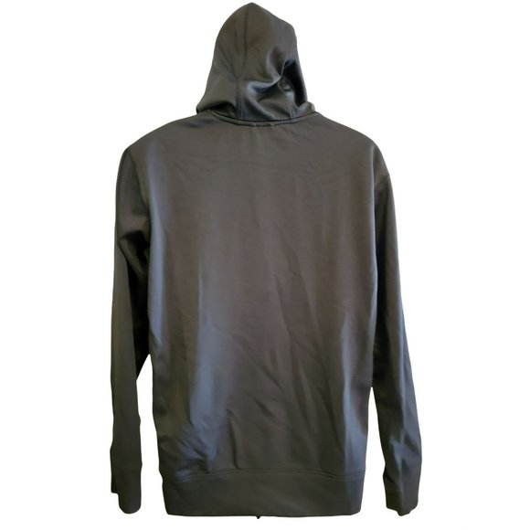 Nike Center Swoosh Gray Hoodie Size Medium M Mens - Picture 2 of 2